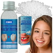 Teeth Repair Kit, Temporary False Teeth Moldable False Teeth for Snap on Instant and Confident Smile