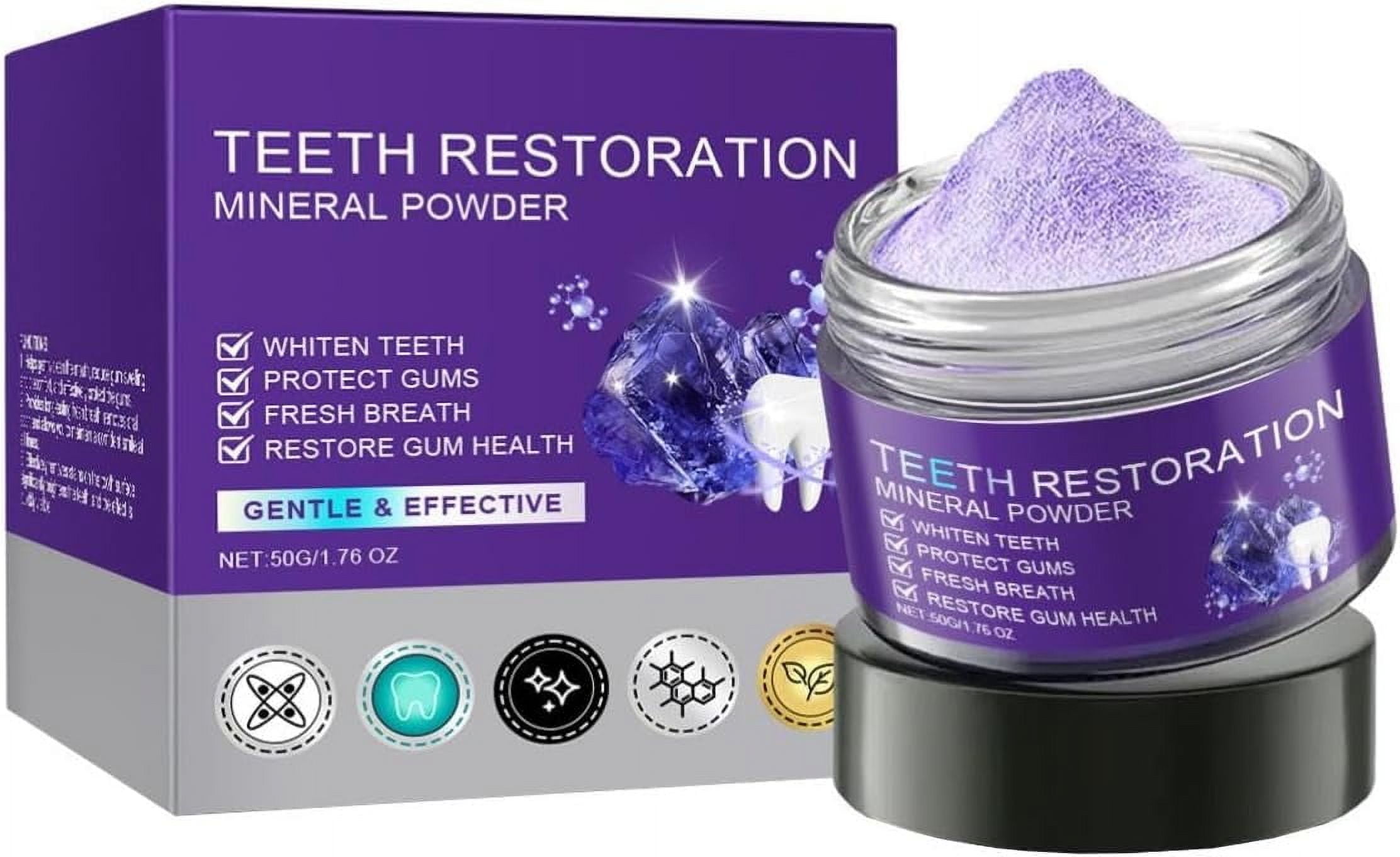 Teeth Restoration Mineral Powder, Mineral Tooth Powder, Dental - 8 Second Mineral Ritual For Teeth