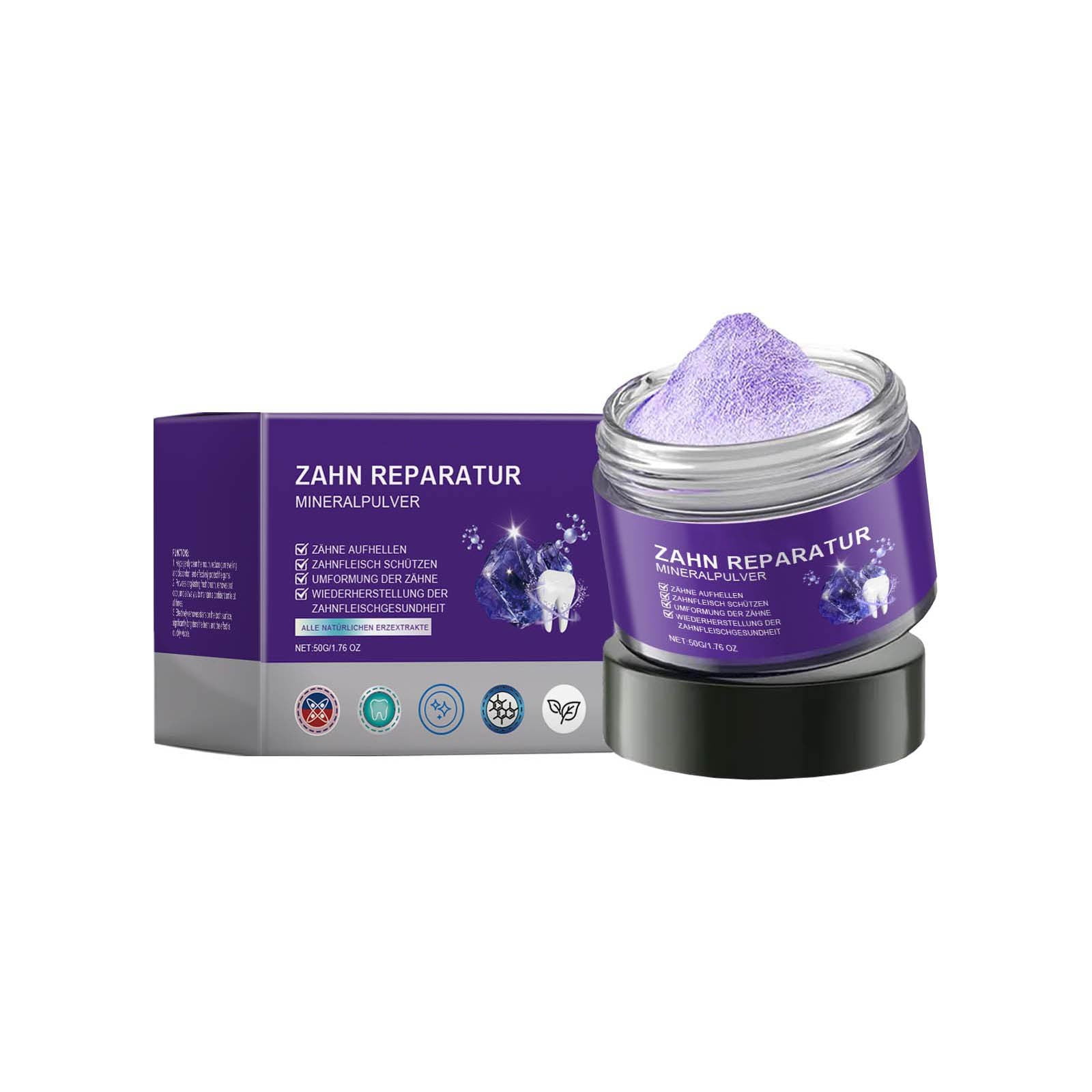 Teeth Restoration Mineral Powder,Teeth Restoration,2025 New Purple ...