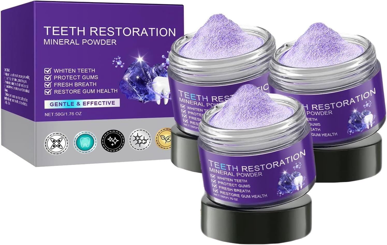 Teeth Restoration Mineral Powder, Mineral Tooth Powder, Dental