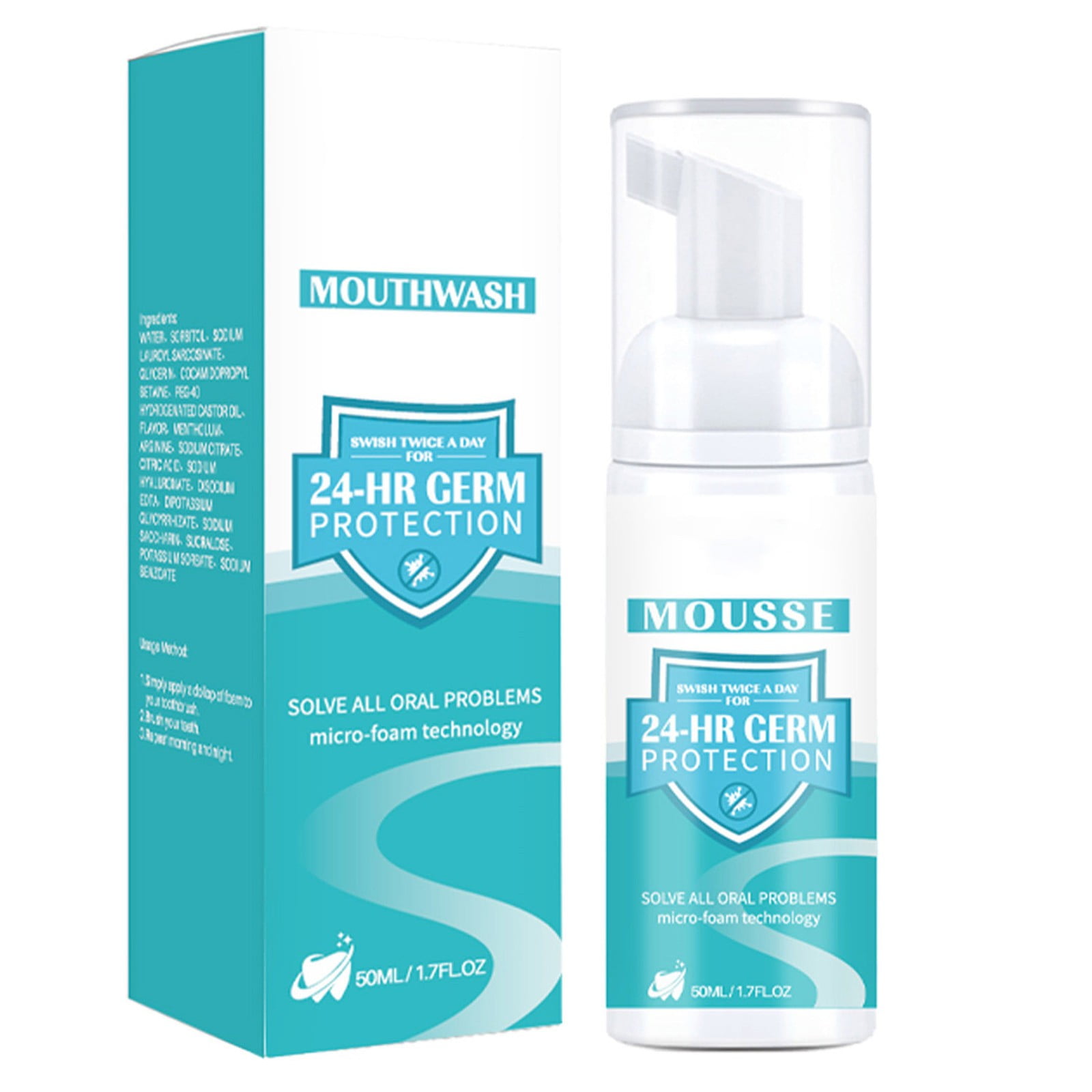 Teeth Tooth Stain Removal Teeth Booster Tooth Foam Toothpaste 50ml Q