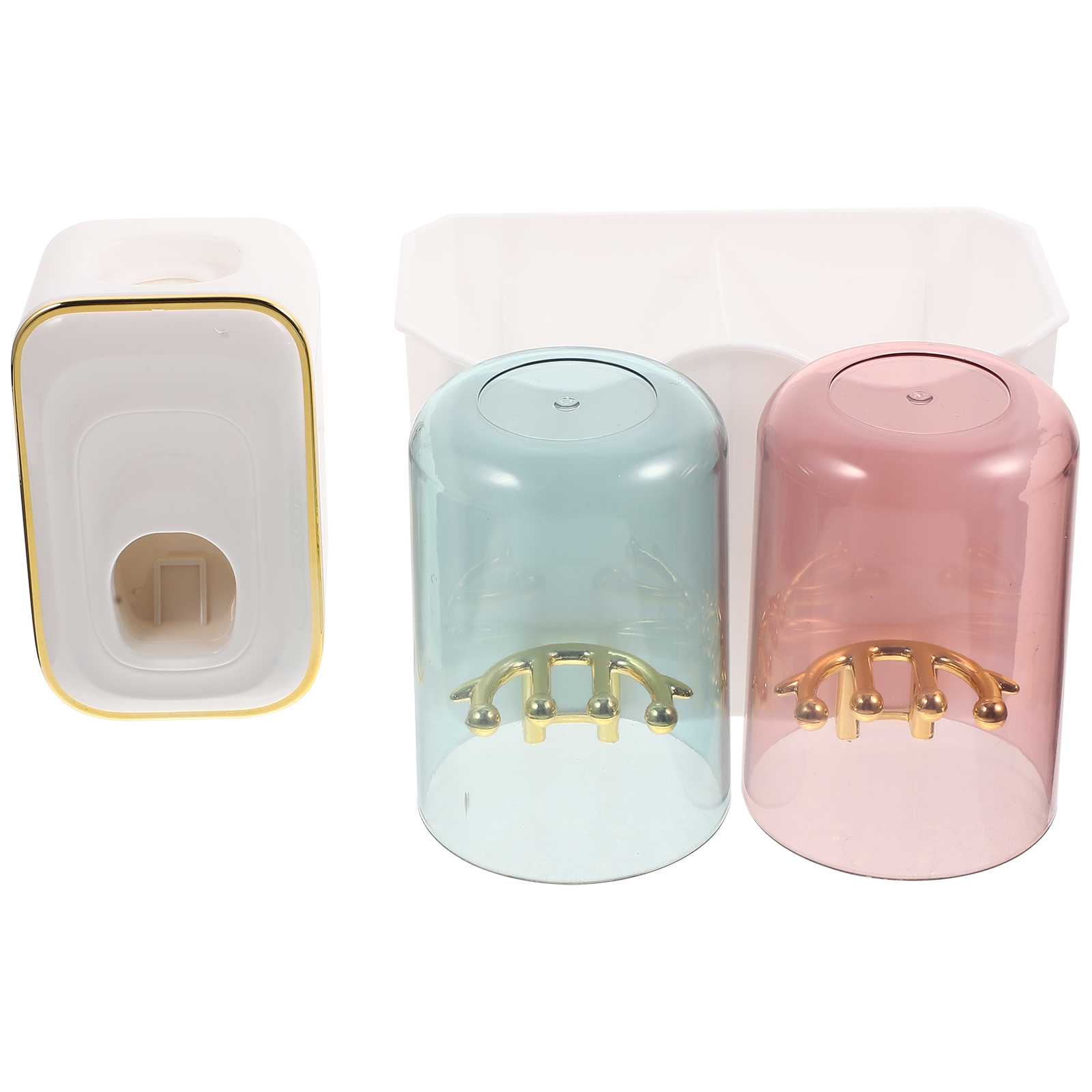 Teeth Washing Cup Set Electric Tootbrush Plastic Organizers Child Wall