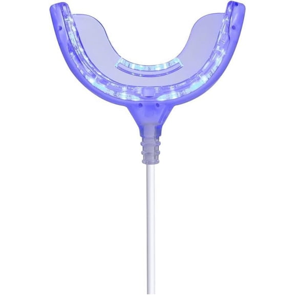 Teeth Whitening Accelerator Light, 32x Blue LED Light Mouth Tray Teeth Whitening Enhancer Light Trays Connected with iPhone/Android/USB for Home Use