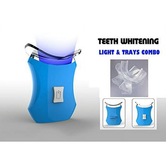 Teeth Whitening Accelerator Light, 6 X More Powerful with 2 Trays- VALUE PACK
