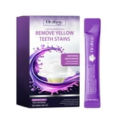 Teeth Whitening Mouthwash 200ml with Advanced Color Correction for Natural White Teeth, Long-Lasting Mint Fresh Breath, Gum Care, 20 Packets for Easy Use Anytime