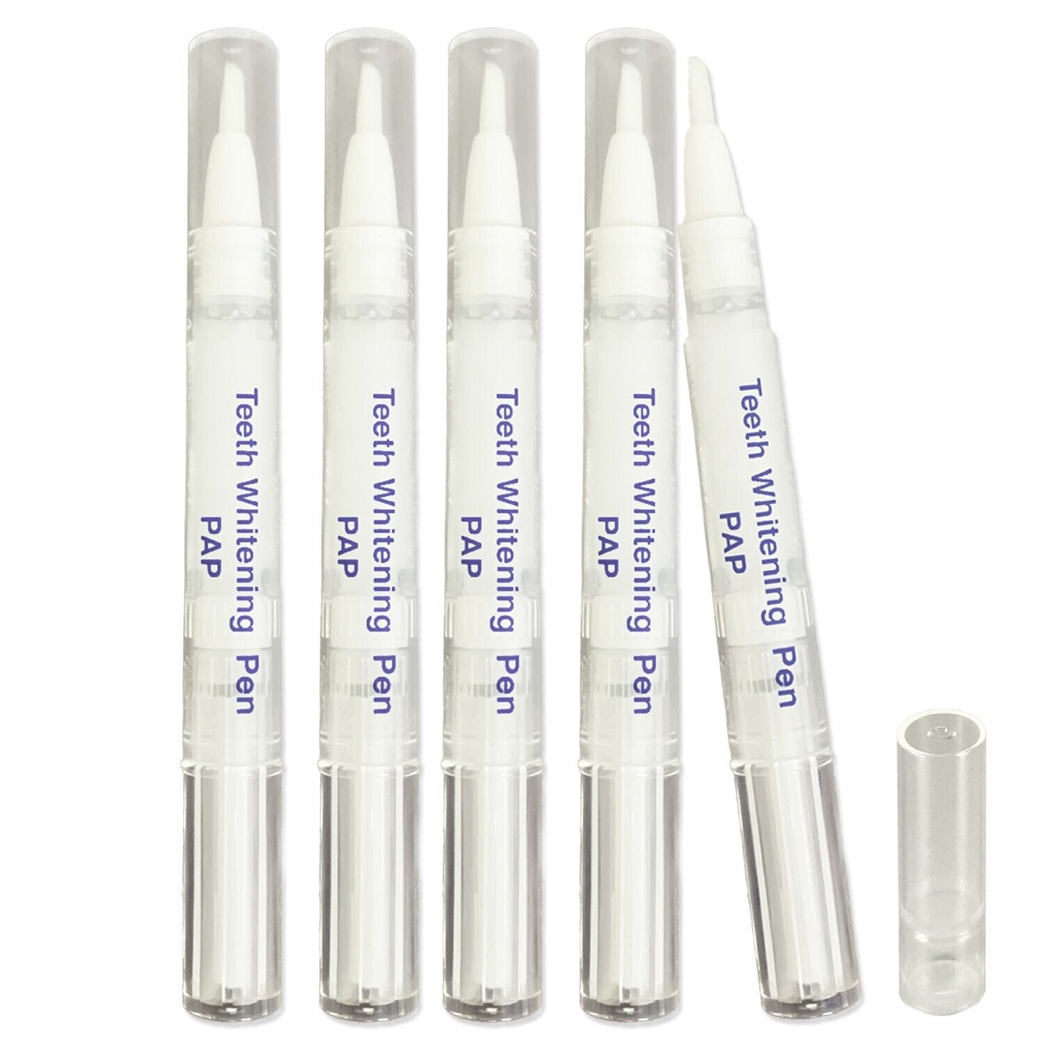 Teeth Whitening PAP Gel 5 Pens Pack, 18% - Tooth Bleaching Whitener Pen Oral Kit