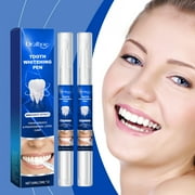 Teeth Whitening Pen 2 Pack, Rotary Natural Whitener Teeth Gel, Non-Irritating Travel Friendly Tooth Whitener, NGTEVOOS Clearance Health & Personal Care Special Offers