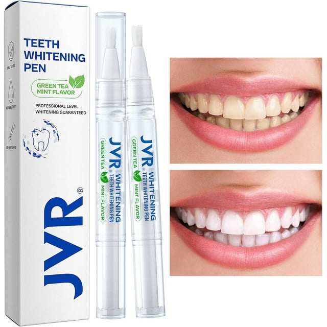 Professional Dental Whitening Kit, 2 Pens, 20+ Uses, 4-8 Shades Lighter ...