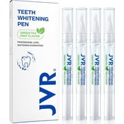 Teeth Whitening Pen (4 Pens), 40+ Uses, Up to 4-8 Shades Whiter in 2-3 Weeks, Effective, Painless, No Sensitivity, Travel-Friendly, Enamel Safe, Natural Mint Flavor