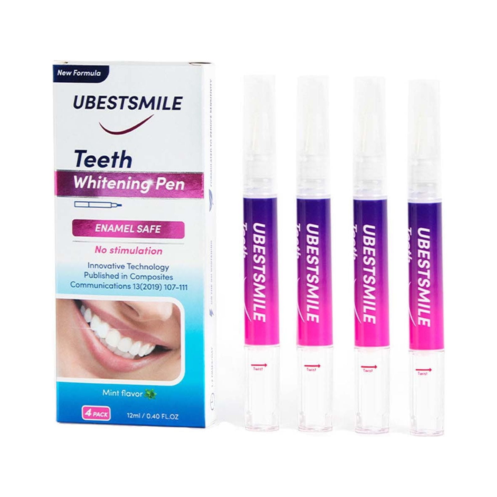 Teeth Whitening Pen Gel Overnight Tooth Whitener with Carbamide Peroxide for Sensitive Teeth