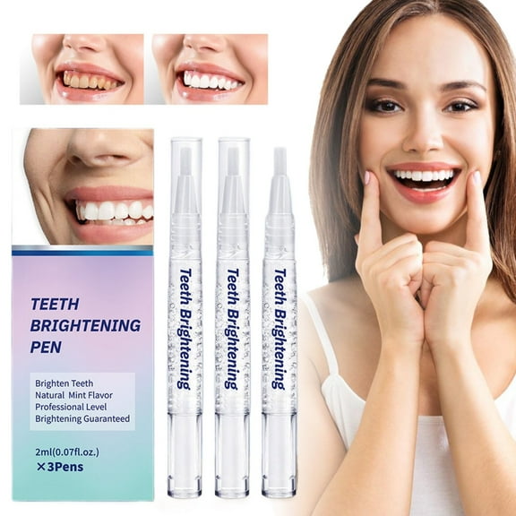 Teeth Whitening Pen Set - Professional Whitening Gel, Remove Years of Stains, Gentle for Sensitive Teeth, Fresh Mint Flavor, Travel-Friendly, 0.1 oz Each, Holiday Gift, Christmas, Thanksgiving