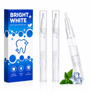 Teeth Whitening Pen for White Smile, Teeth Whitening Gel with Brush Applicator, Portable Travel Pen for Stain Removal, Effective Painless No Sensitivity, 3 Pack