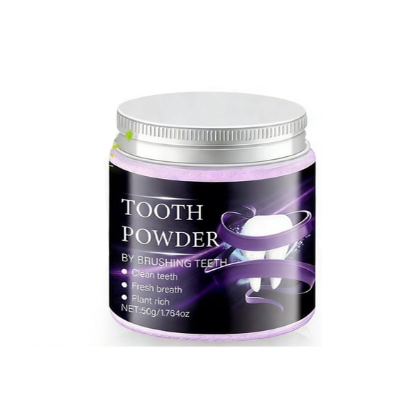 Teeth Whitening Powder, 50g/1.76 OZ - Gentle Formula with Purple Color Corrector, Works to Remove Stains, Fresh Breath & Gentle on Sensitive Teeth
