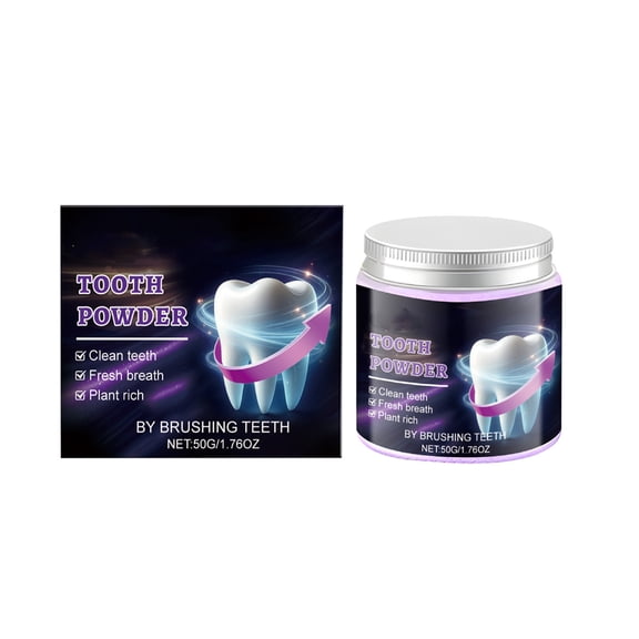 Teeth Whitening Powder,Mint Fresh Breath,Stain Removal,Fluoride Free Dental Care for Sensitive Teeth & Long Lasting Freshness