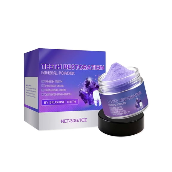 Teeth Whitening Powder & Whitening Toothpaste 30g, Gentle Tooth Whitening Formula to Cleanse, Protect Teeth and Refresh Breath