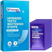 Whitebite Pro Upgraded Teeth Whitening Strips, Sensitivity Free, 14 Strips 7 Treatments