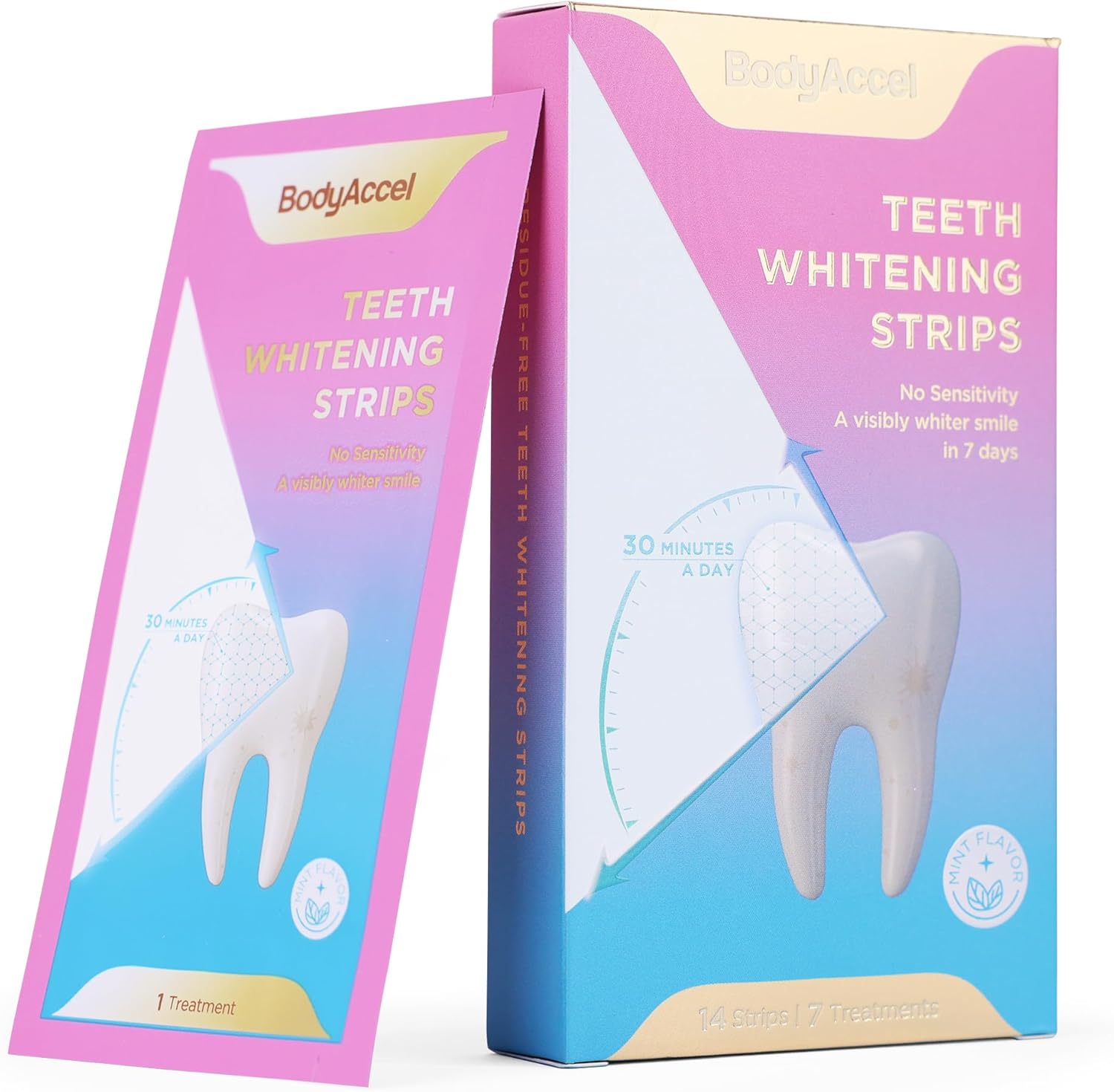 Teeth Whitening Strips, 7/14 Day Treatments, White Strips for Teeth
