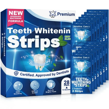 Teeth Whitening Strips, Professional White Strips Teeth Whitener for Tooth Whitening, 28Pcs