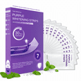 thumbnail image 1 of FERNA LABS Purple Teeth Whitening Strips, Pap+ Formula, Color Correction, Enamel Safe, 7 Pairs, 1 of 11