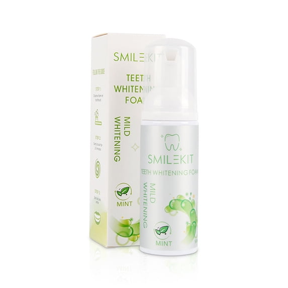 Teeth Whitening Toothpaste, 50ml, Refreshing Breath Deep Cleaning Foam Toothpaste for Adults, Foaming Toothpastes for Autobrush, Stain Removal Toothpastes for Sensitive Teeth, Travel Size Mousse