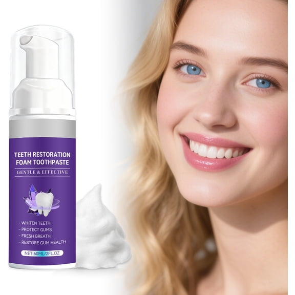 Teeth Whitening Toothpaste For Yellow Teeth, Fresh Breath & Oral Care, 60ml Tube, Includes 1 Toothpaste