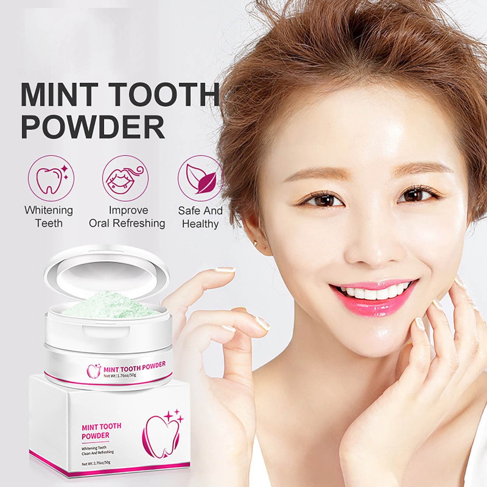 Teeth ning Strip Sensitive Natural Mint Tooth Powder Tooth Cleaning