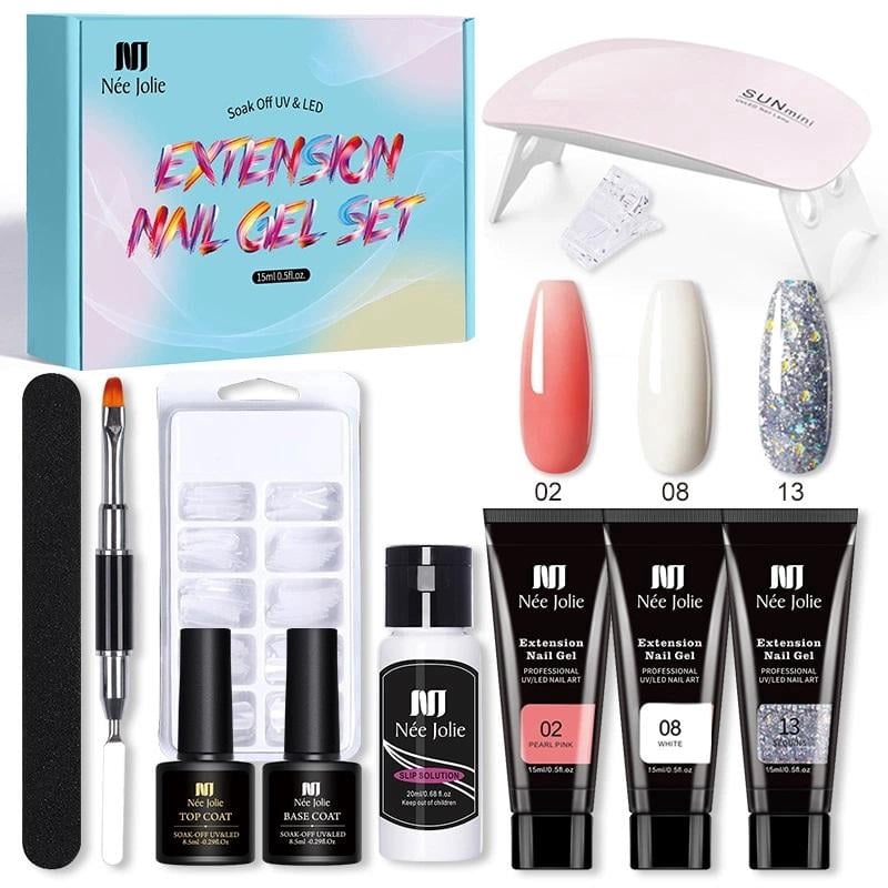 Chumajor Nail Extension Gel Kit, 1 Set Nail Art Manicure Supplies