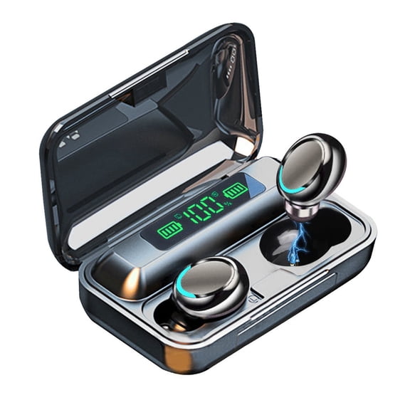 Teetheory Wireless Bluetooth Earbuds, 2200mAh Charging Case, Touch Control, LED Digital Display, IPX Waterproof, HiFi Stereo Noise Canceling Earphones