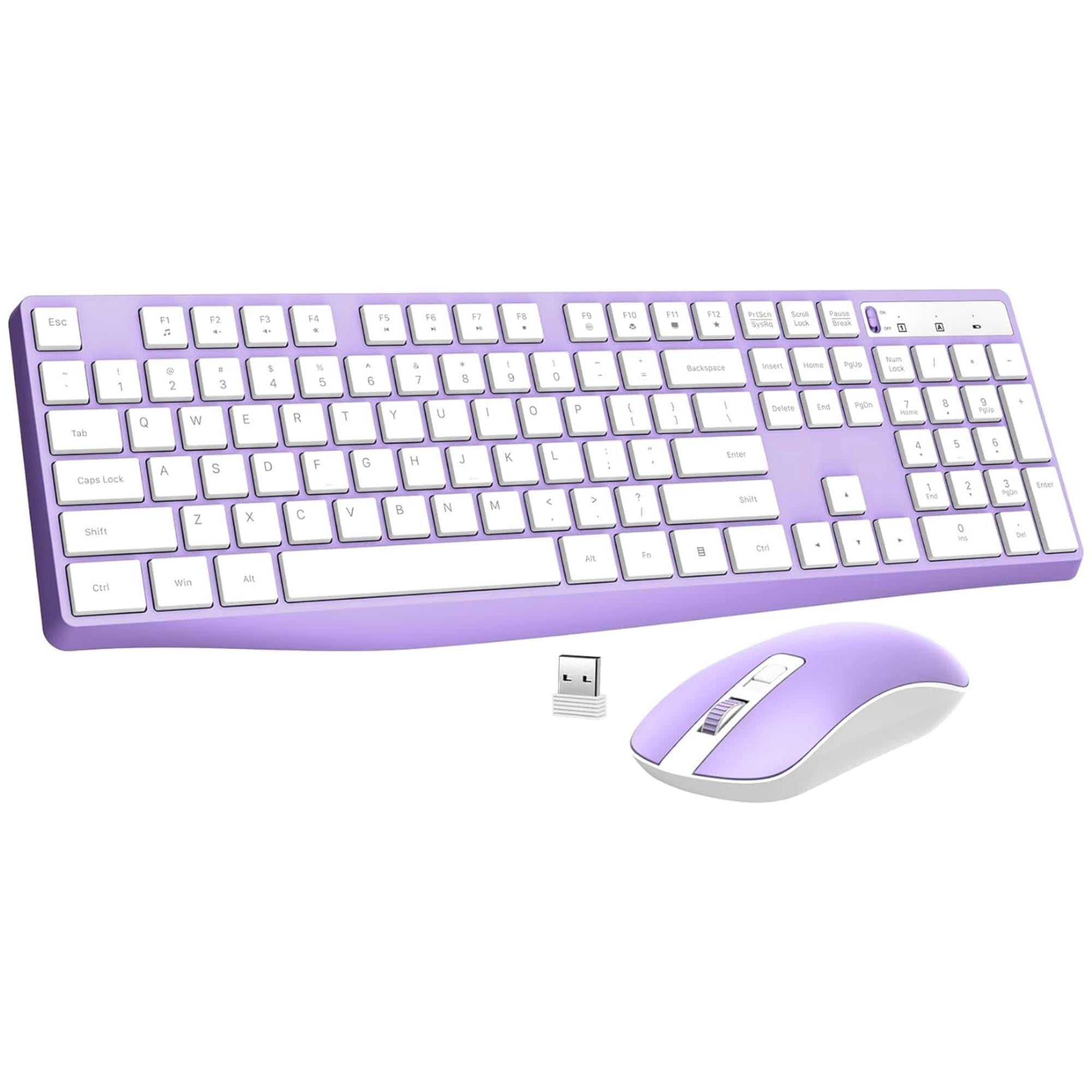 Teetheory Wireless Keyboard & Mouse Set, Batteries Required 2.4G ...