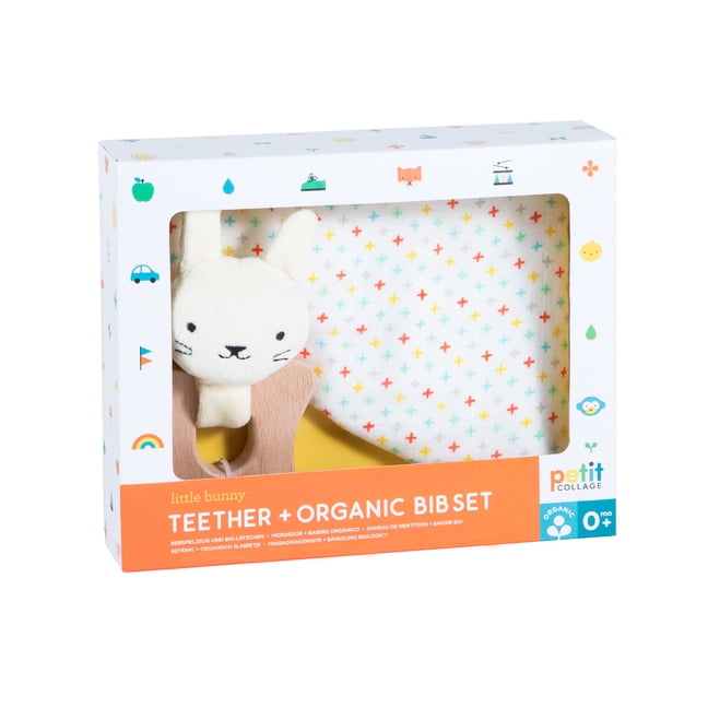 Teether + Organic Cotton Bib Set (Other)