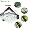 thumbnail image 1 of Teettartee Outdoor Clear Waterproof Tarp, Transparent, 118.1”x236.2”(3x6m), Cover For Weddings, Parties, Festivals, Camping, Balconies, Roofs, Swimming Pools, Farms, Plants, Chicken Coop, Cat Litter, 1 of 11
