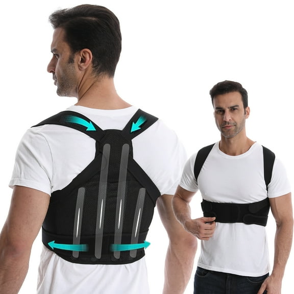 Teeuard Adjustable Posture Corrector for Men & Women - Lumbar, Back Brace - Medium
