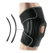Teeuard 1pc Sport Knee Brace with Gel Pads, Adjustable, Anti-Slip,Injury Recovery Grey X-Large
