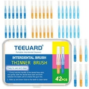 Teeuard Tooth Cleaners for Braces, Dental Brush, Orthodontic Brush Picks for Between Teeth, 42 Count