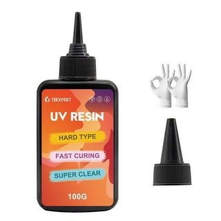 JDiction UV Resin Kit 200g Clear Hard UV Glue Fast Curing for  Crafts/Jewelry/Casting & Coating