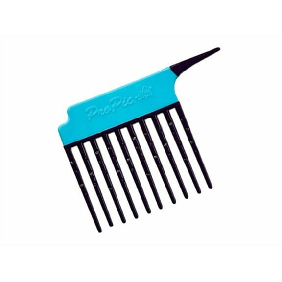Teeze W/ Eez Pro Pic Detangling, Lifting, and Styling Comb Aqua