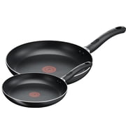 Tefal Taste Non-Stick Twin Frying Pan Set, 20 and 28 cm, Black