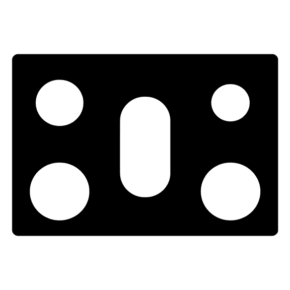 Teflon 5-Hole Stove Top Protector, Gas Range Protector, Non Stick Stove Protector, 16.5 x 24.4 in / 42 x 62 cm, Heat Resistant, Washable Gas Stove Top Protector