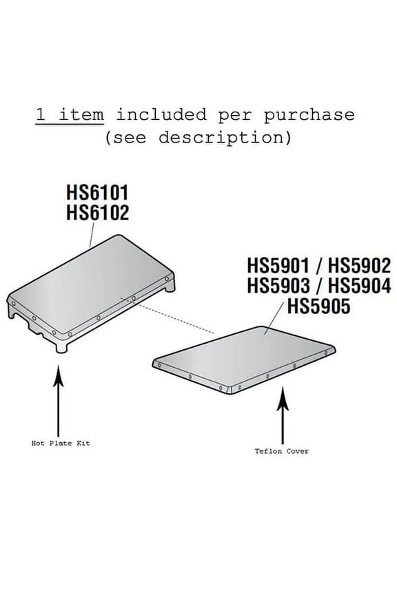 Teflon Cover for Heat Seal Teflon Cover 6" x 15" (fits model 625A) OEM # 5901-011