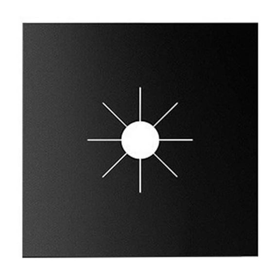 Teflon Stove Mat - Thickened Oil Proof Protective Pad for Gas Stove and Countertops (Black, S, 0.1mm)