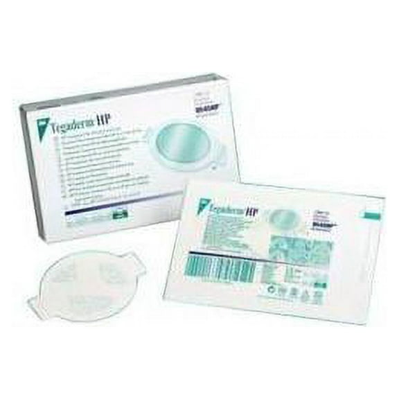 Tegaderm Iv Transparent Adhesive Film Dressing With Border, 2" X 2-1/4" Part No. 1610 (100/box)