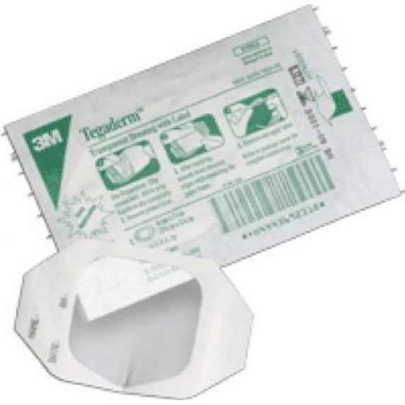 Tegaderm Transparent Adhesive Film Dressing Picture Frame Style ''4 x 4 , 1 Count''
