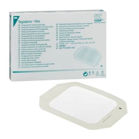Tegaderm Transparent Film Dressing ''1-3/4 x 4 , 1 Count '' 8 Pack