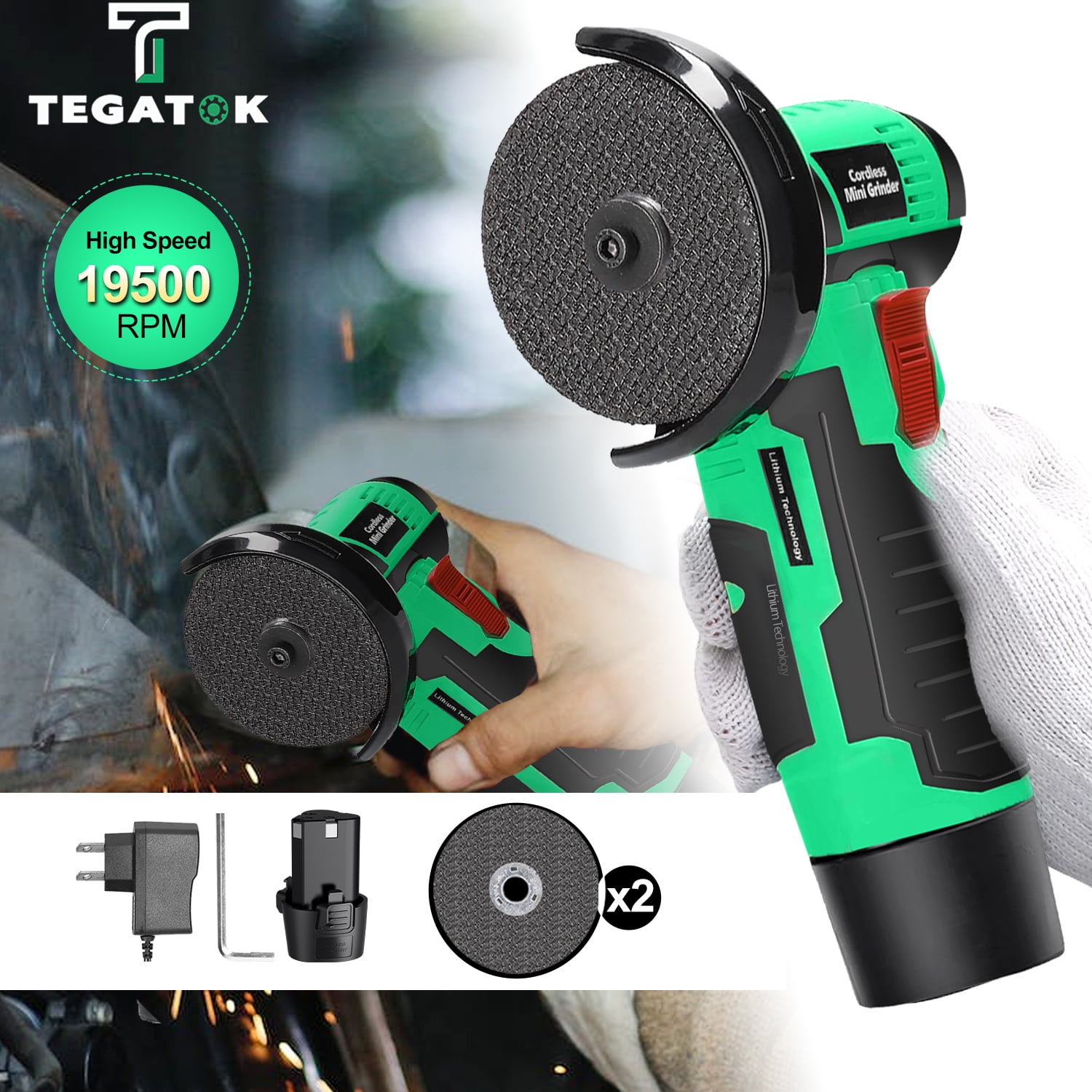 Tegatok 15V Power Tool Battery, New, 1 Count - Walmart.com