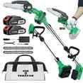 thumbnail image 1 of Tegatok Cordless 6" Pole Saw Mini Chainsaw 2-in-1 Tree Trimming Extension Rod, 1 of 9
