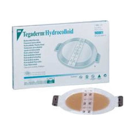 3M Tegaderm Thin Hydrocollid Dressing - Square, 4"X4", Box of 5 - Model 90022