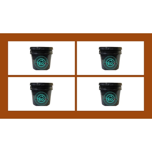 Tego Roofing Supply  1 Case (4 - 1 Gallons), Latex EPDM and TPO Rubber Roofing Bonding Adhesive