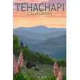 thumbnail image 1 of Tehachapi, California, Bear and Spring Flowers (12x18 Wall Art Poster, Room Decor), 1 of 3