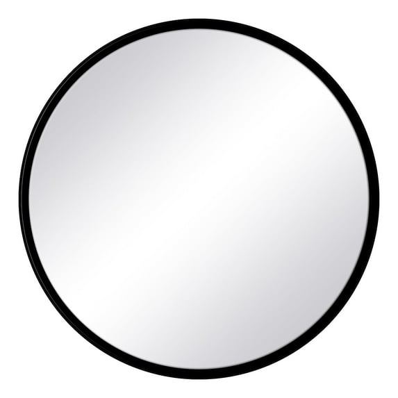Tehome Black Metal Framed Bathroom Vanity Mirror 30'' Diameter