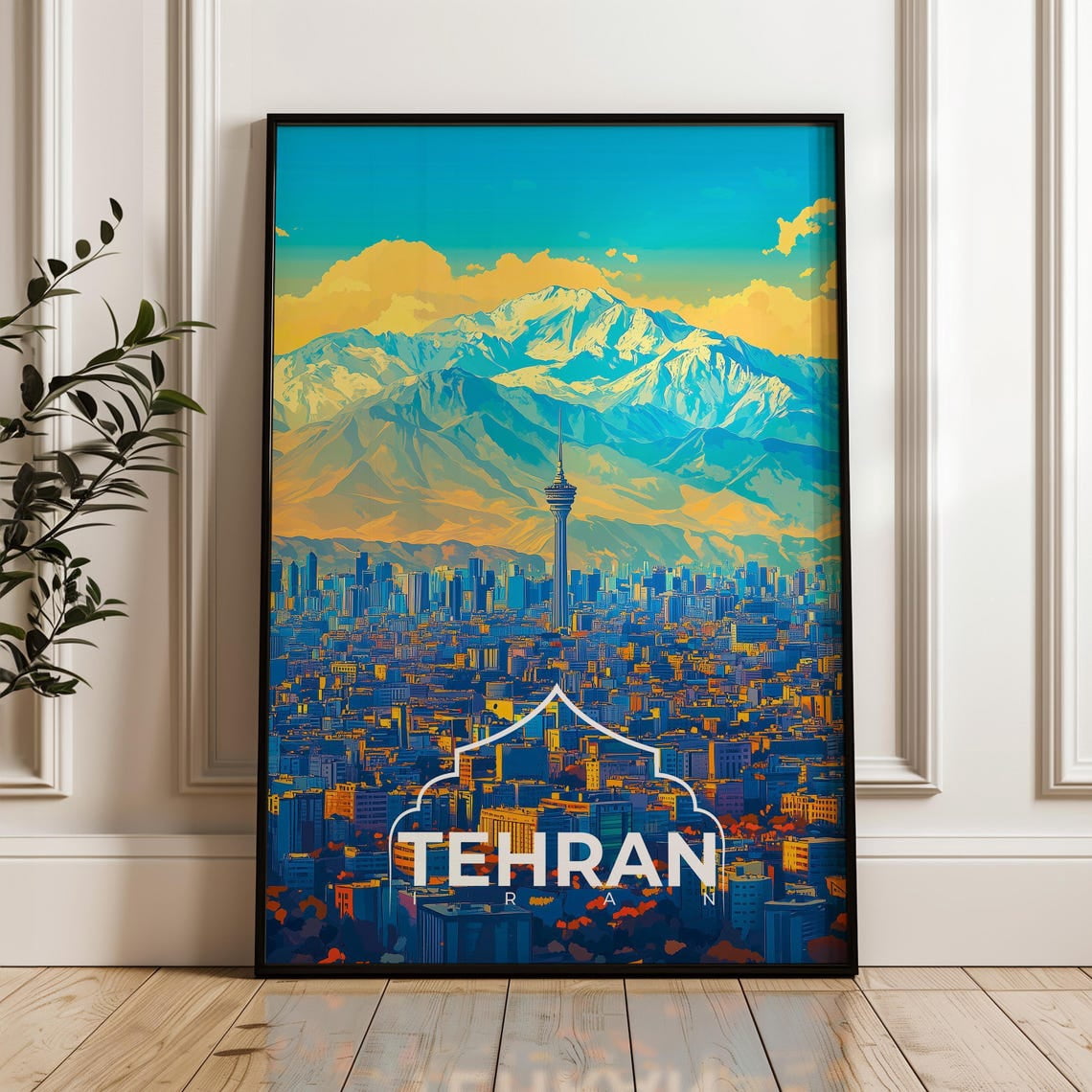 Iran Shop Sign Tehran Iran Traditional Persian Architecture Colorful Urban Skyline ...